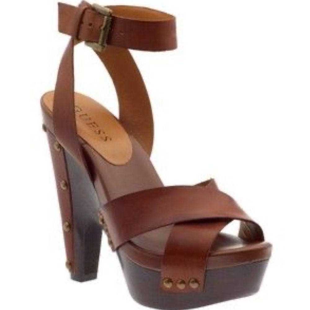 GUESS by Marciano Brown leather sandals
